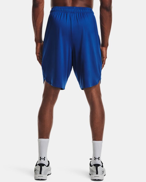 Men's UA Stretch Train Logo Shorts, Blue, pdpMainDesktop image number 1